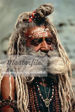 Portrait of Mature Man Outdoors Jaipur, Rajasthan, India