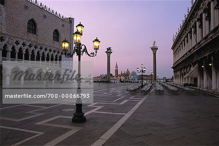 Street Lamps at Molo di San Marco Venice, Italy
