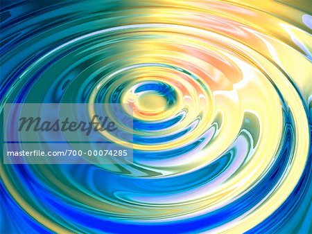 Rippling Water with Abstract Colors