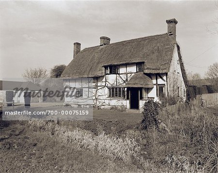 Thatched Cottage and Landscape Salisbury, England