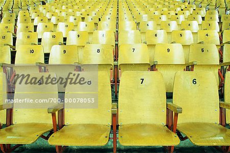 Empty Seats in Hockey Arena Vancouver, British Columbia Canada