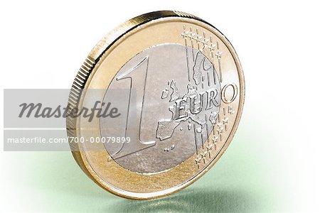 One Euro Coin 1 Euro Coin Stock Photo 1139973416
