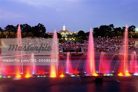 Musical Fountain at Dusk Sentosa Island, Singapore