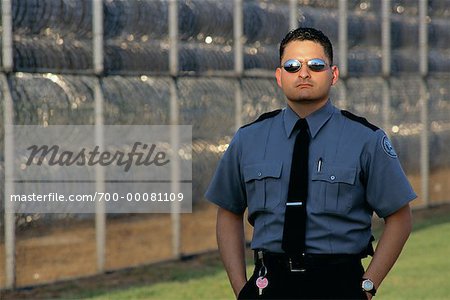 Portrait Of Male Prison Guard Outdoors Michigan State Penitentiary Michigan Usa Stock Photo Masterfile Rights Managed Artist David Mendelsohn Code 700 00081109