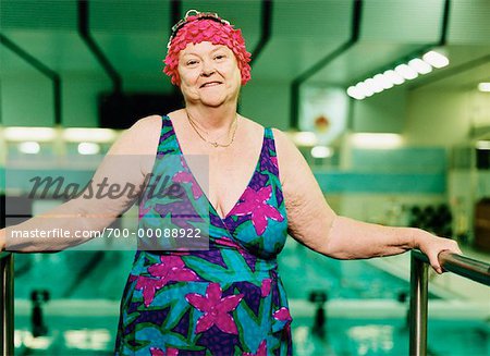 Mature Woman in Swimsuit