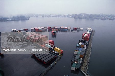 Shipping Containers on Dock