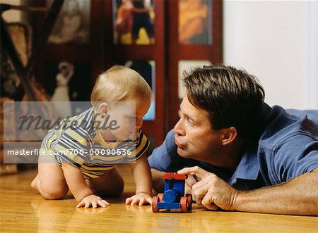 Father and Child Playing