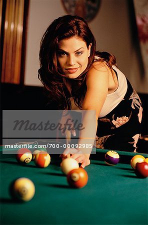 Female Billiard Stock Photos - Free Download With Trial