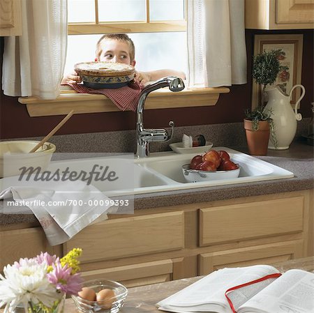 Pie On Windowsill Stock Photo Masterfile Rights Managed