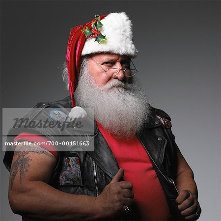 biker santa costume