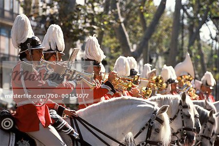 Mounted Military Band Barcelona, Spain