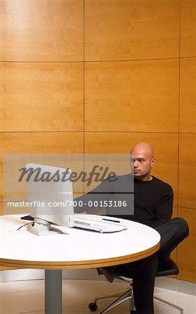 Man Working in Office