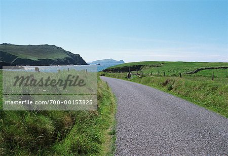Road Along Coastline Ireland