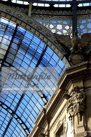 Interior Roof Detail Galleria Vittorio Emanuele Milan, Italy