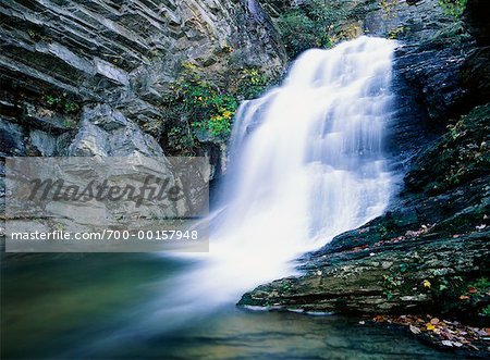 Lower Cascade Falls, Cascade Creek, Hanging Rock State Park, North Carolina, USA