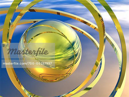 Metallic Sphere and Circles