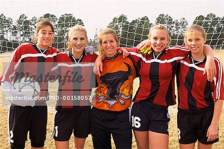 Portrait of Girls' Soccer Team