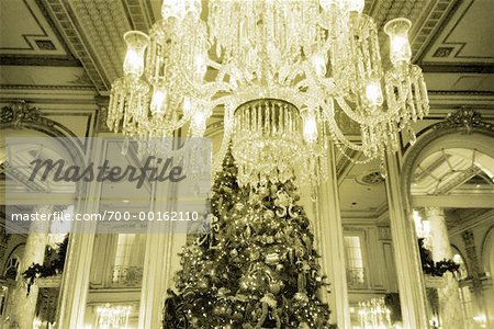 Christmas Tree in Elegant Lobby