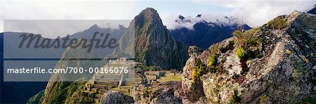 Ruins at Machu Picchu Peru