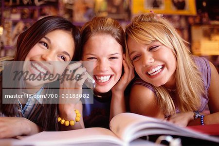 Girls Taking Study Break