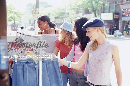 Teenage Girls Shopping