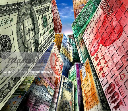 Buildings Made of International Currency