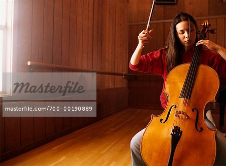 Girl Playing Cello