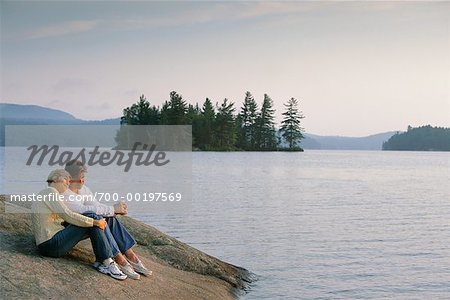 Couple by Lake