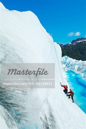 Ice Climbers Mendenhall Glacier Alaska, USA