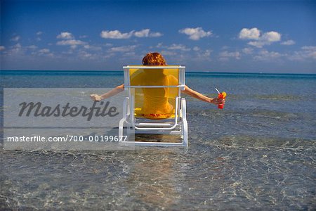 Woman in Beach Chair