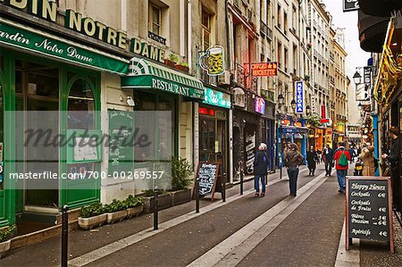 Street Scene Latin Quarter, Paris, France