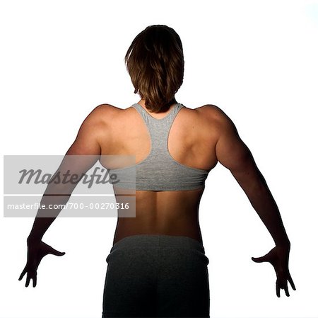 Female Back Muscles Stock Photo, Picture and Royalty Free Image. Image  23222249.