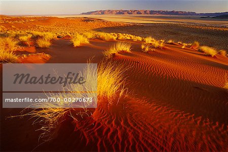 Sand Dunes with Grass Tiras Mountains