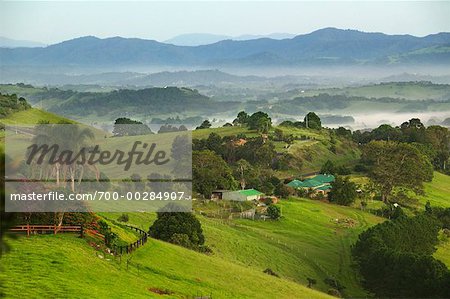 Overview of Countryside Byron Bay New South Wales Australia