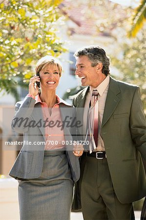 Two Business People Outdoors