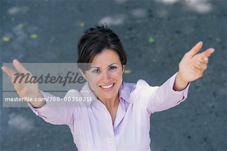 Woman with Arms Raised