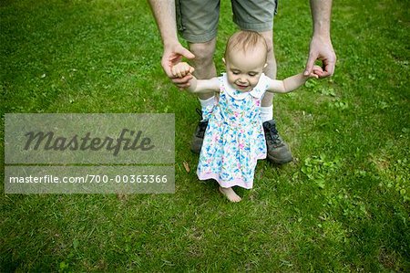 teaching baby to walk