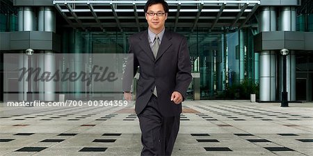 Businessman Walking Outdoors