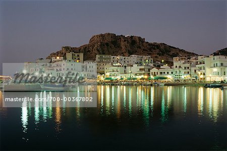 Harbour at Night Island of Karpathos, Greece