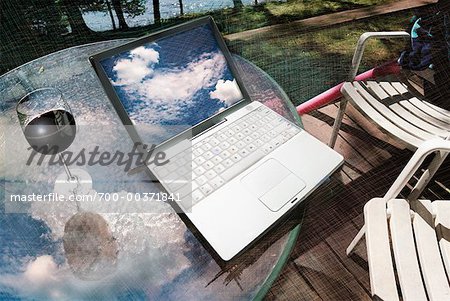 Laptop and Patio Furniture