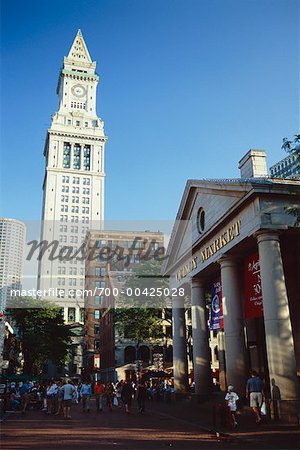 Quincy Market and Custom House Tower, Boston, Massachusetts, USA