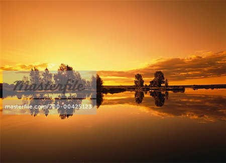 Sunrise over Lake Grand Beach Provincial Park, Grand Beach, Manitoba, Canada