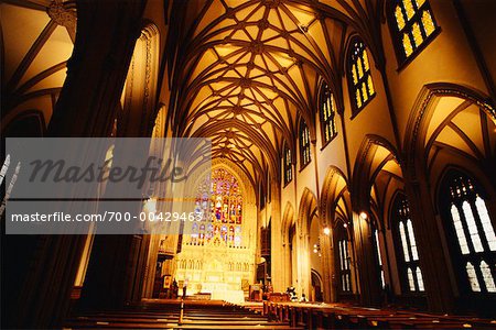 Interior of Trinity Church, New York City, New York, USA