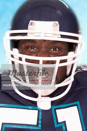 Close Up Of Football Player Stock Photo Masterfile Rights Managed Artist Hiep Vu Code 700