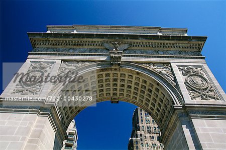 Archway Entering Washington Square Park, Greenwich Village, New York City, New York, USA