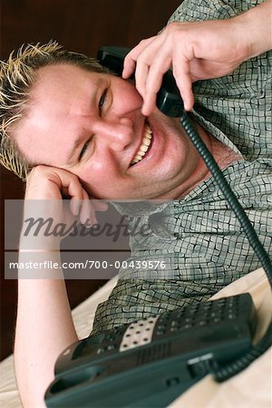 Man Talking on Phone