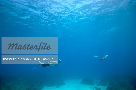 Two Men Freediving, Jamaica