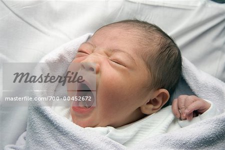 Newborn Baby Yawning