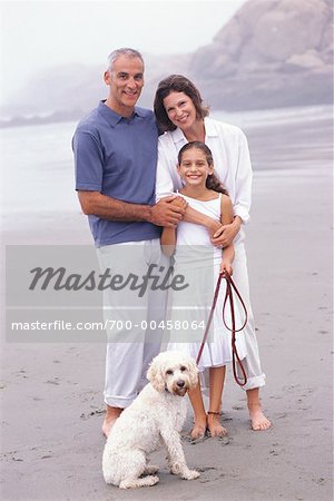 Portrait of Family at Beach