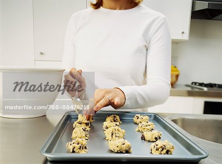 Woman Making Cookies